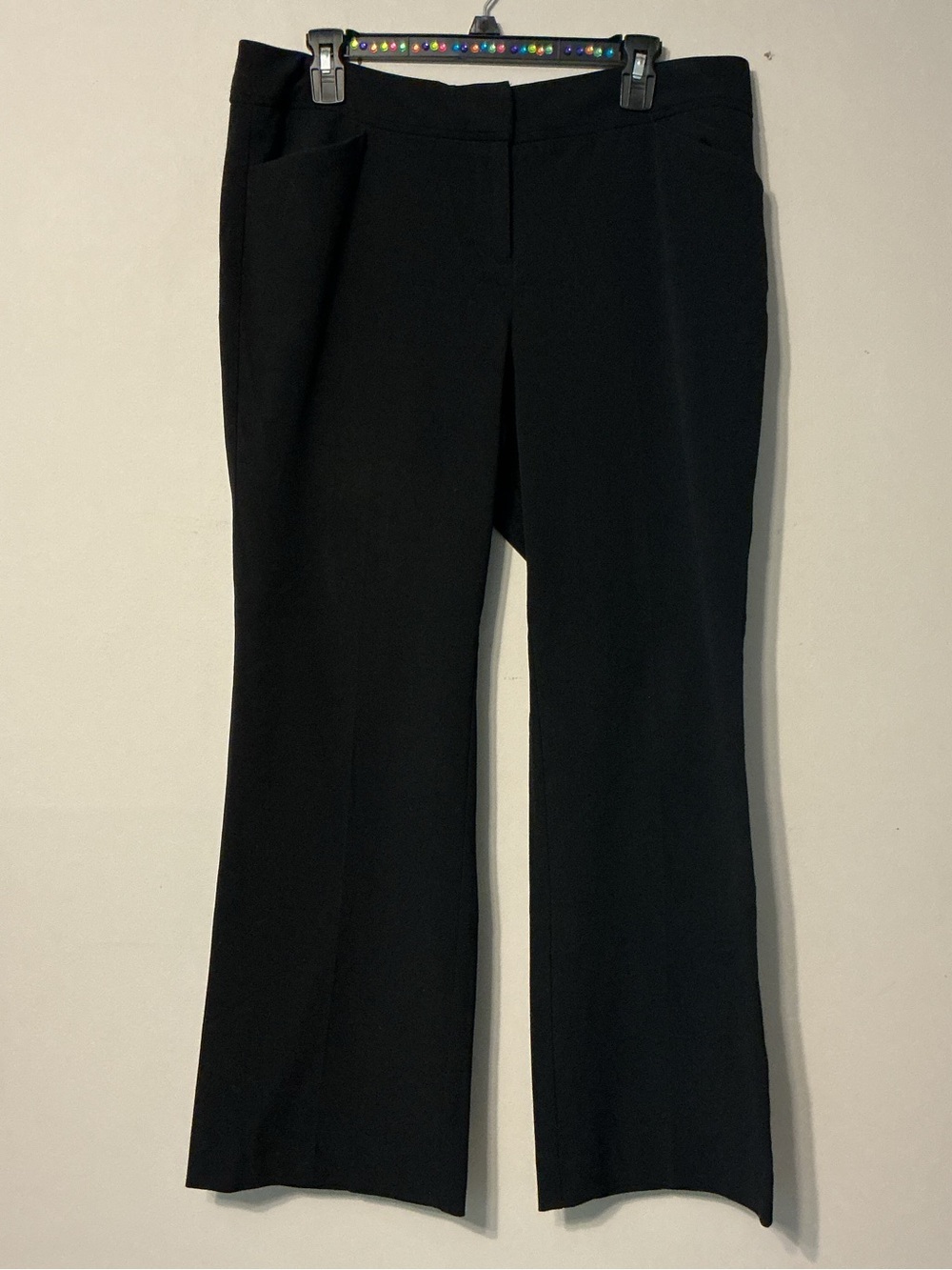 New York & Company Black Boot-Cut Dress Pants